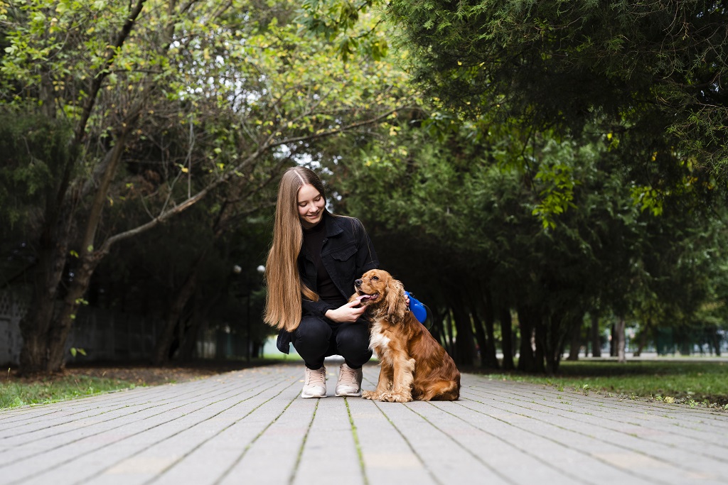 London play with puppies 